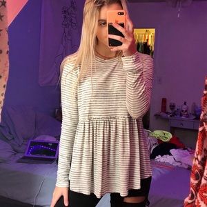 striped long sleeve tee